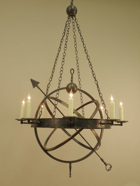 Custom Armillary Chandelier